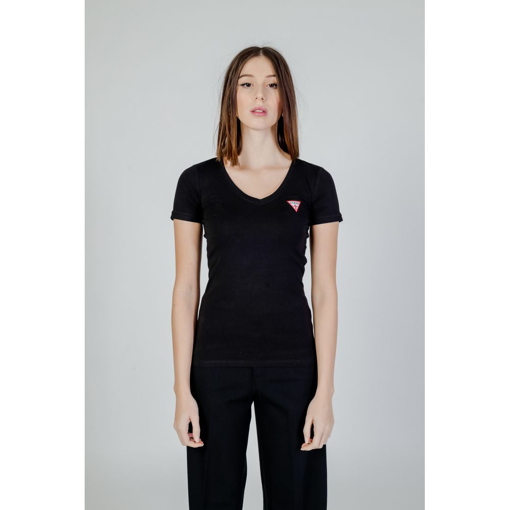 Black Cotton T-Shirt - ventzia