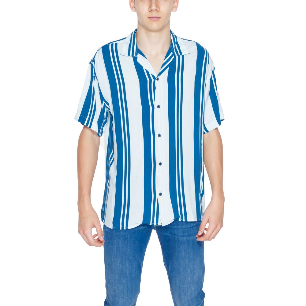 Blue Viscose Shortsleeve - ventzia