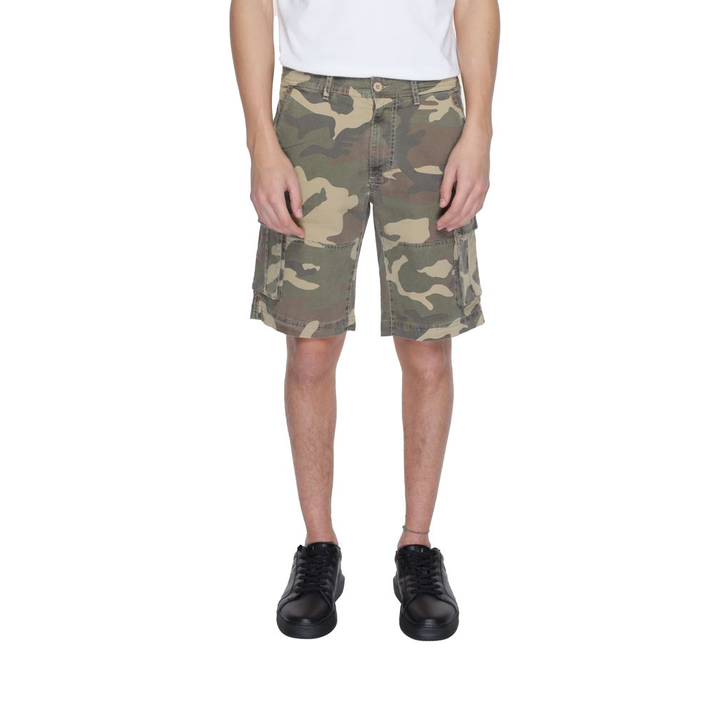 Beige Cotton Bermuda - ventzia