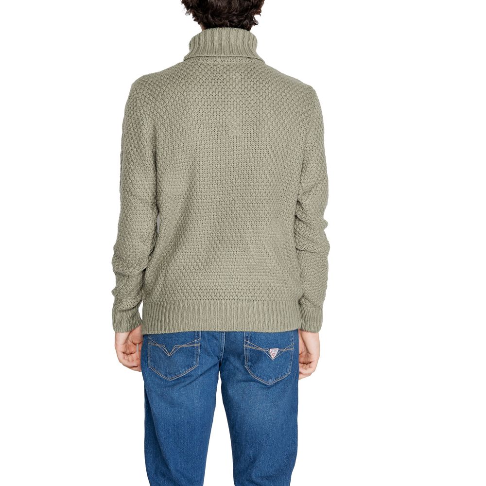 Green Polyester Sweater - ventzia