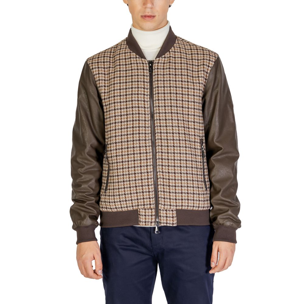 Brown Polyester Jackets & Coat - ventzia