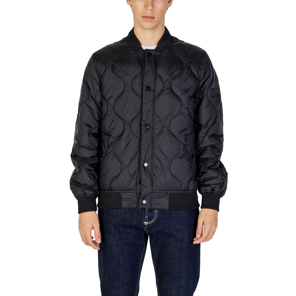 Black Polyamide Jackets & Coat - ventzia