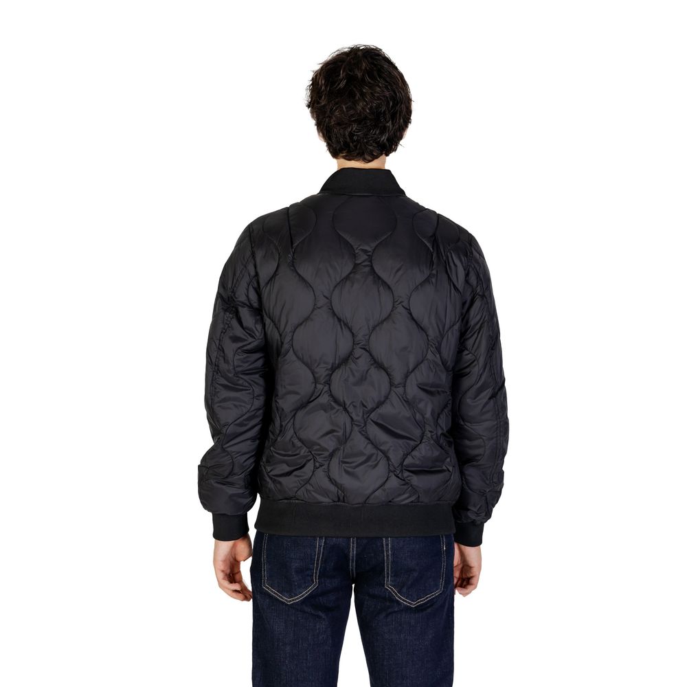 Black Polyamide Jackets & Coat - ventzia