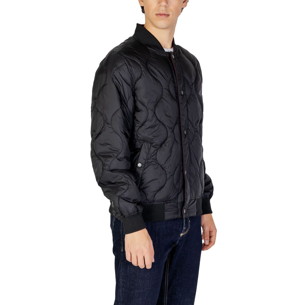 Black Polyamide Jackets & Coat - ventzia