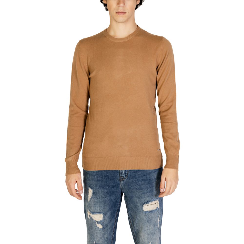 Brown Polyester Sweater - ventzia