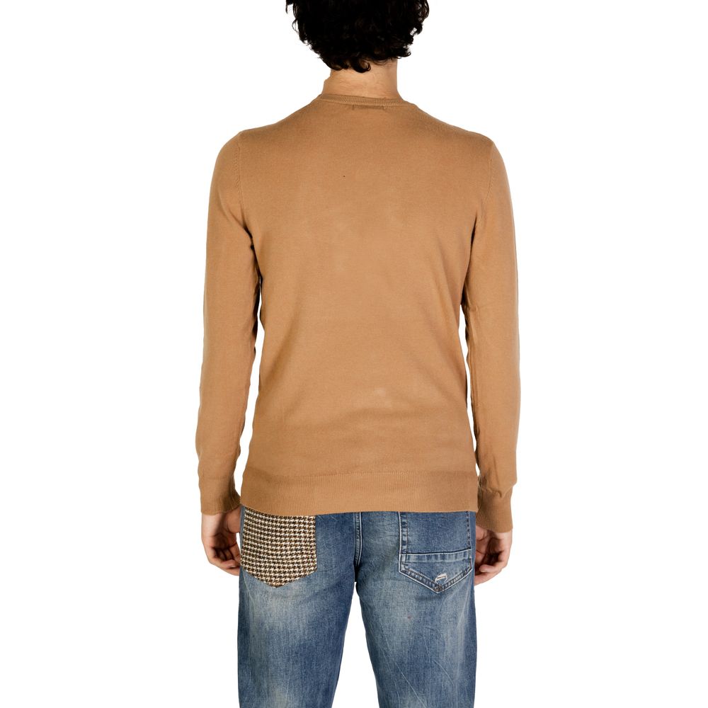 Brown Polyester Sweater - ventzia