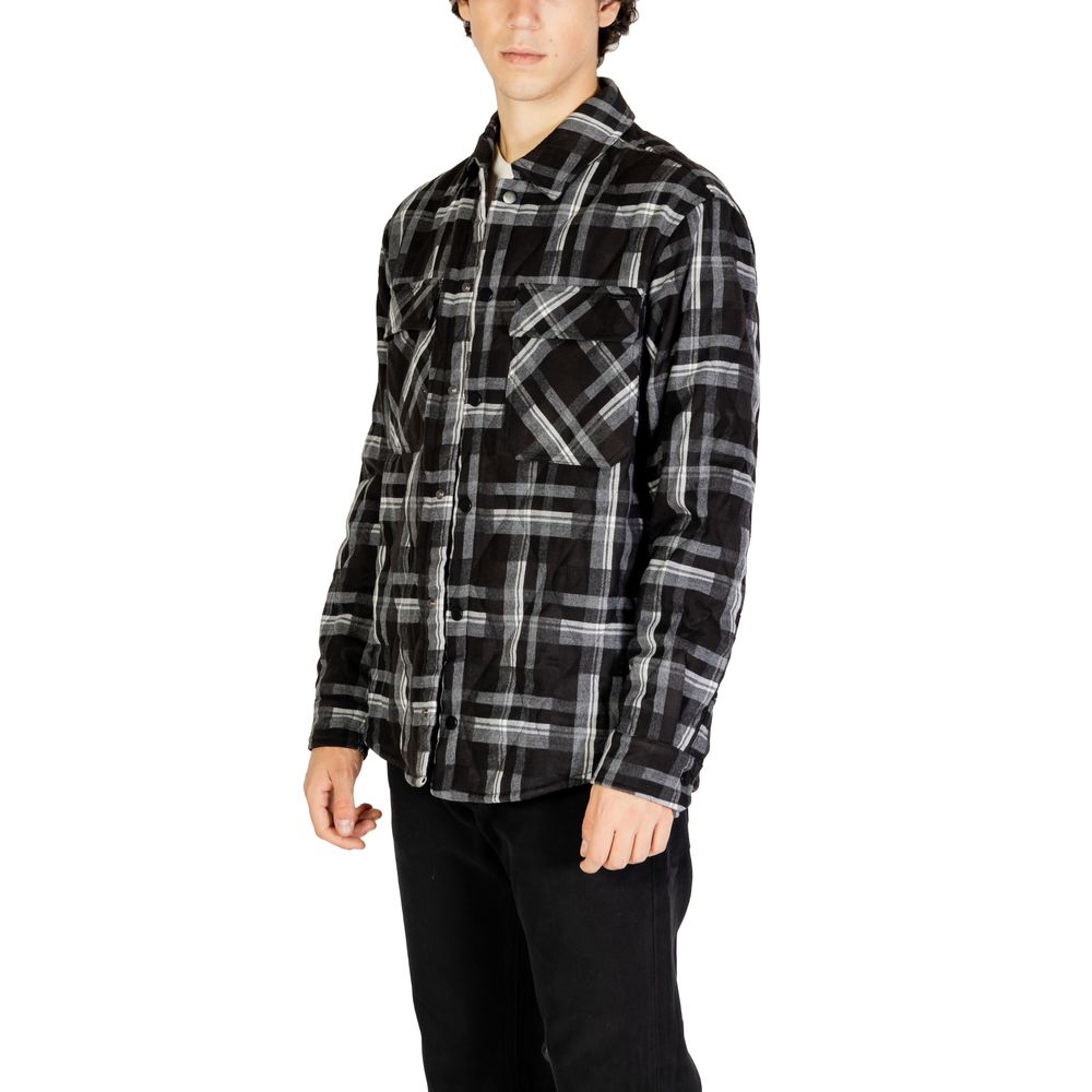 Black Polyester Jackets & Coat - ventzia