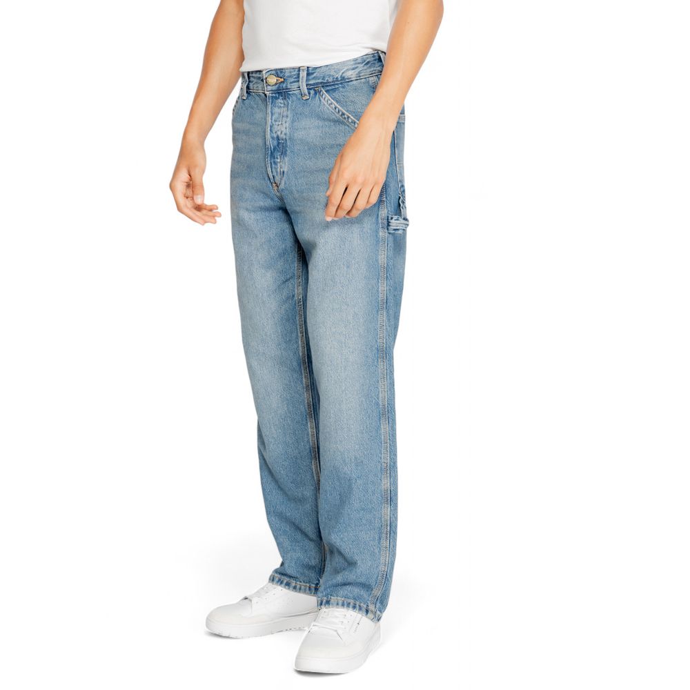 Blue Cotton Relaxed Fit Jean