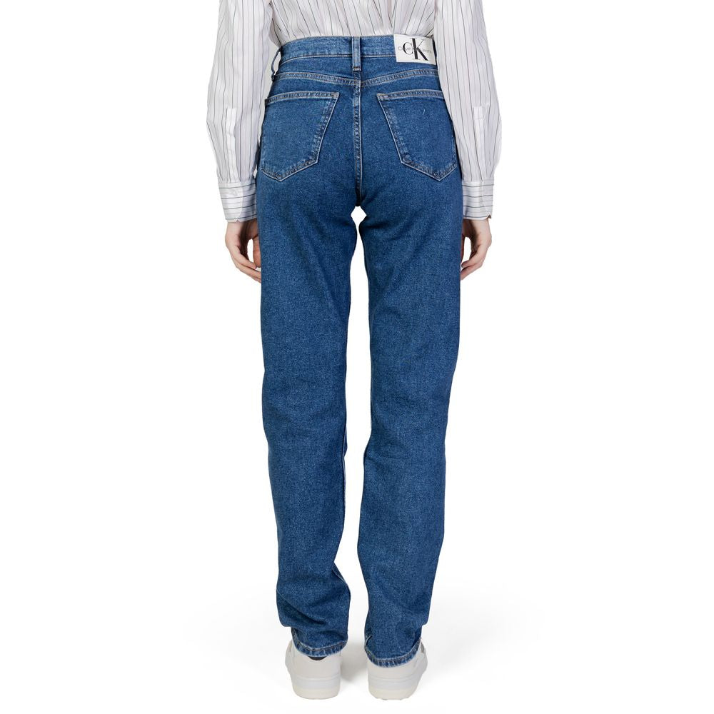 Blue Cotton Slim Fit Jean - ventzia