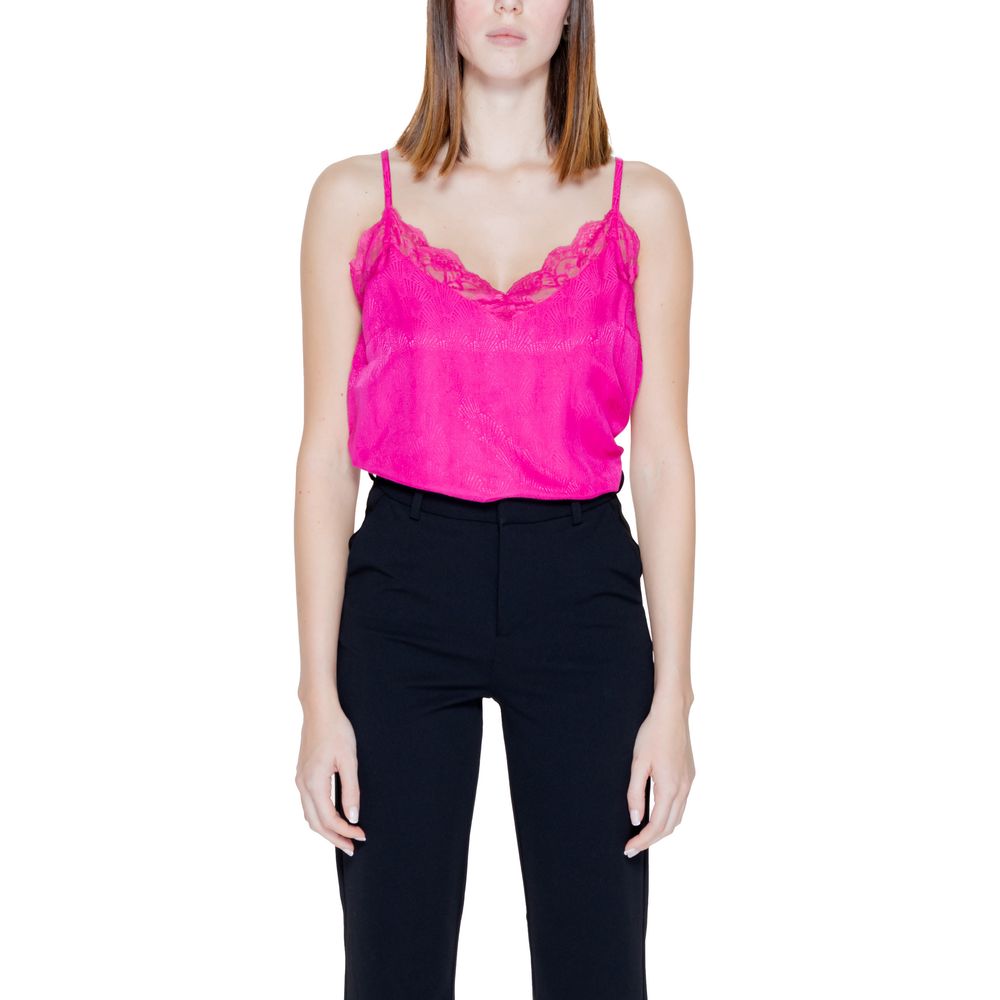 Pink Viscose Tank Top - ventzia