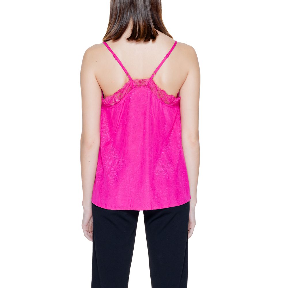 Pink Viscose Tank Top - ventzia