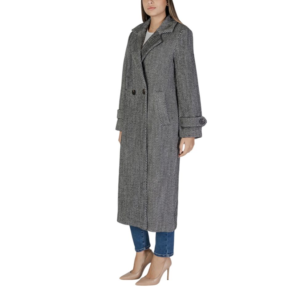Black Polyester Coat