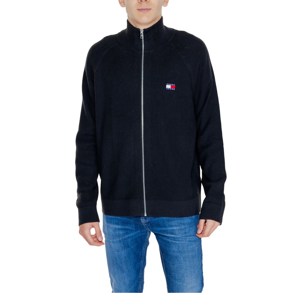 Black Cotton Cardigan - ventzia