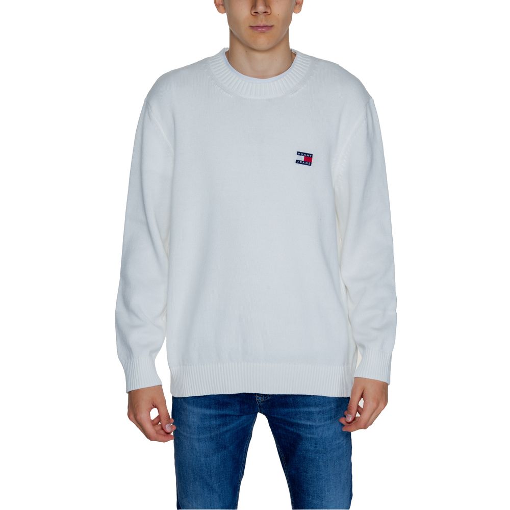 White Cotton Sweater - ventzia