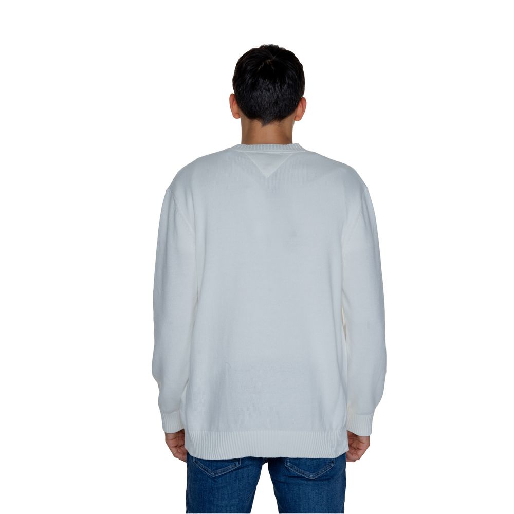 White Cotton Sweater - ventzia