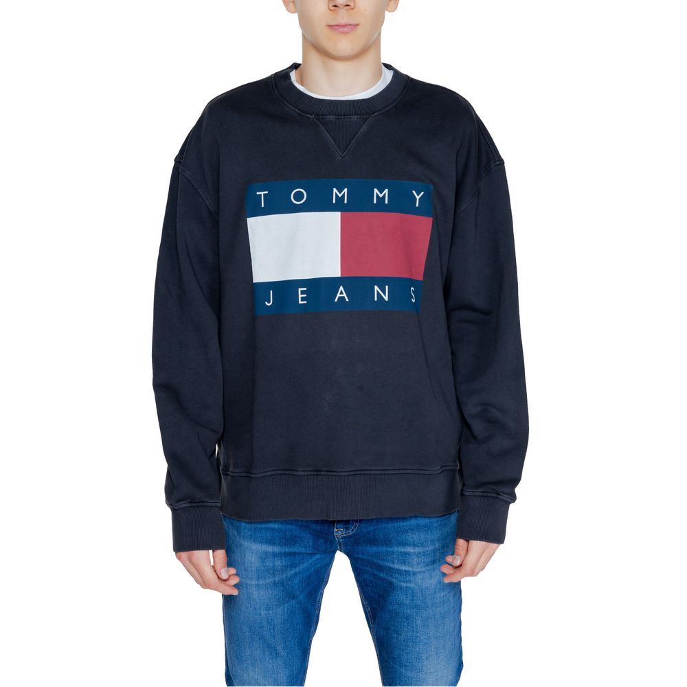 Black Cotton Sweatshirt - ventzia