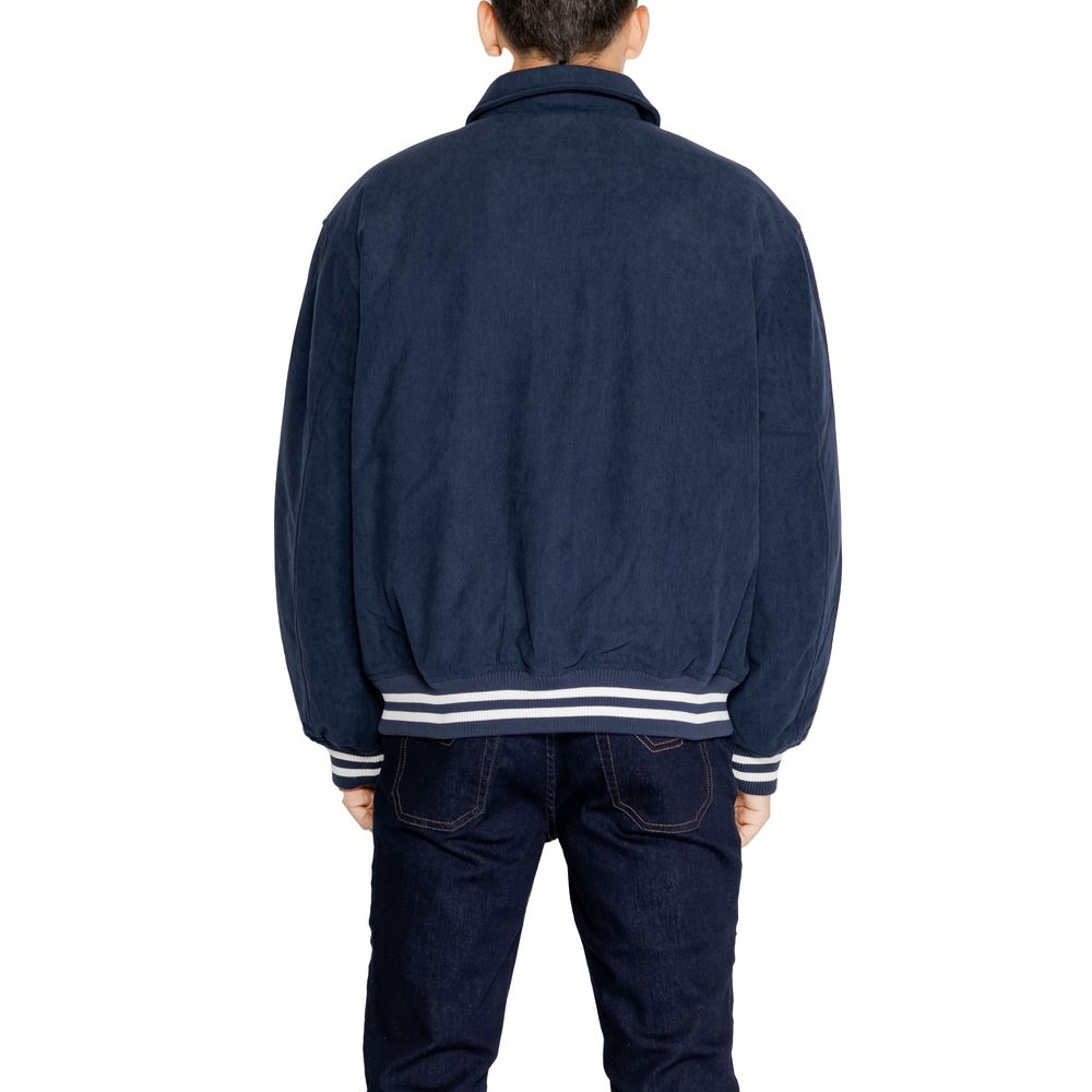 Blue Recycled Polyester Jackets & Coat - ventzia