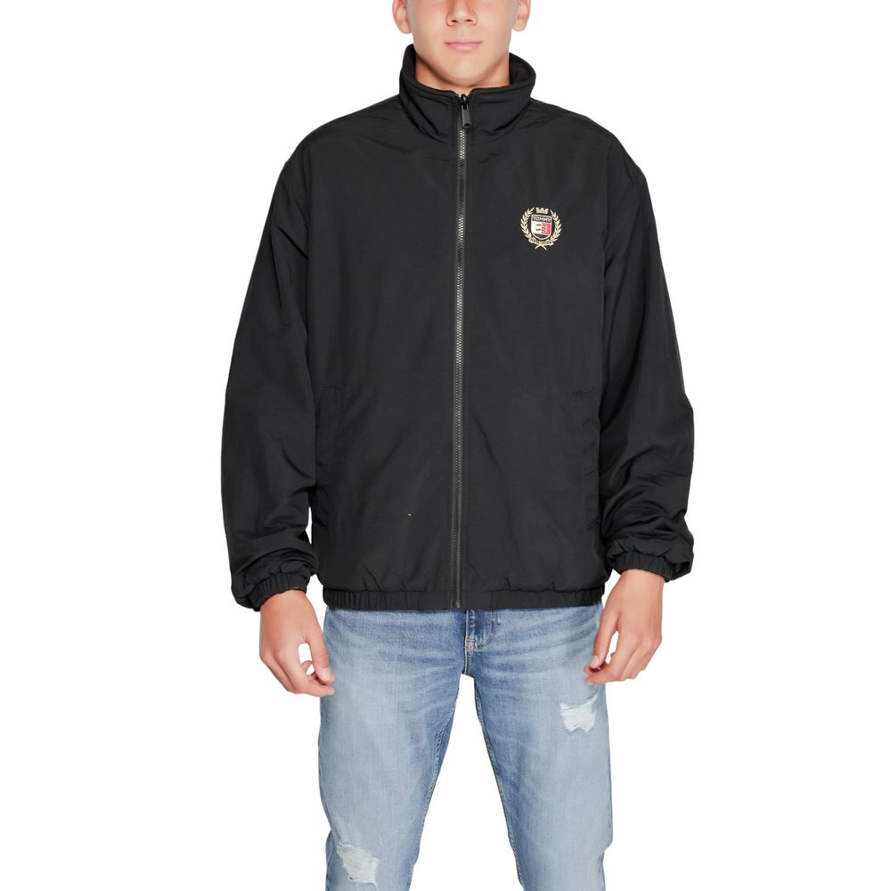 Black Recycled Polyester Jackets & Coat - ventzia