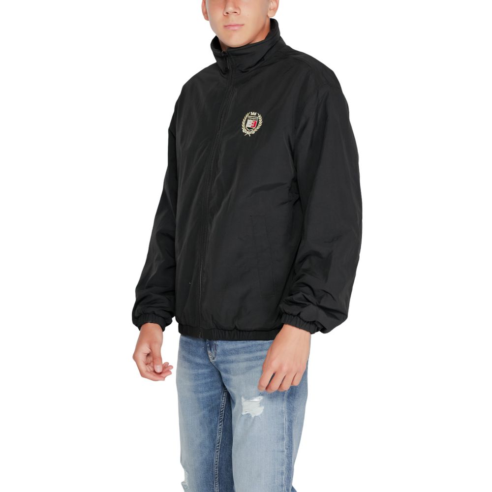 Black Recycled Polyester Jackets & Coat - ventzia