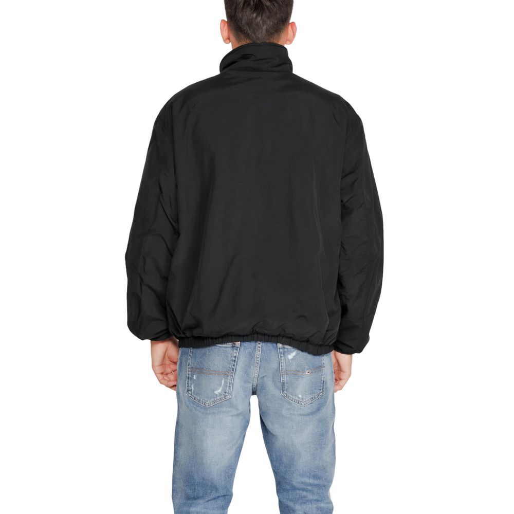 Black Recycled Polyester Jackets & Coat - ventzia