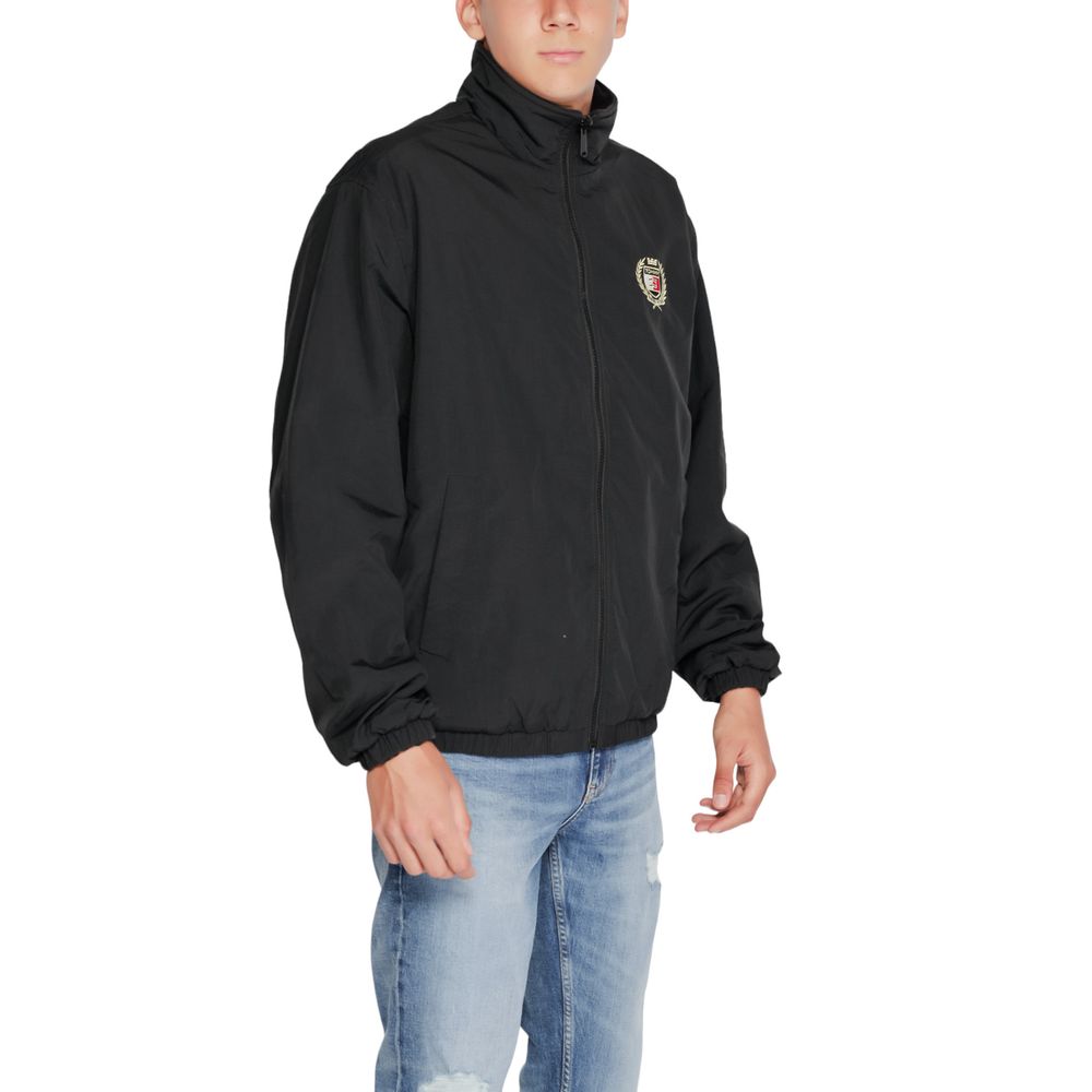 Black Recycled Polyester Jackets & Coat - ventzia