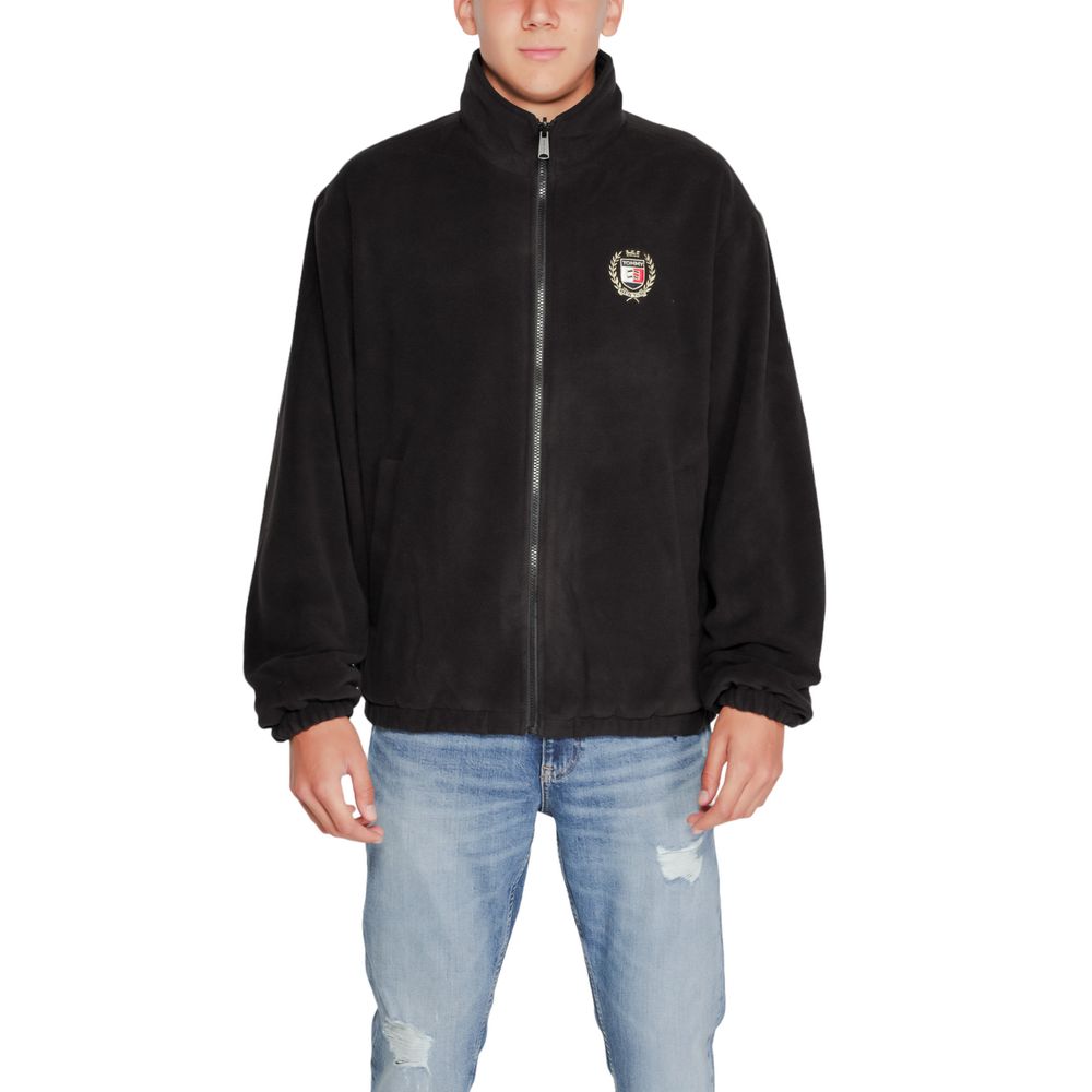 Black Recycled Polyester Jackets & Coat - ventzia