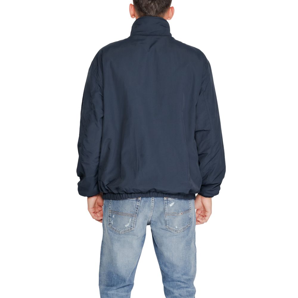Blue Recycled Polyester Jackets & Coat - ventzia