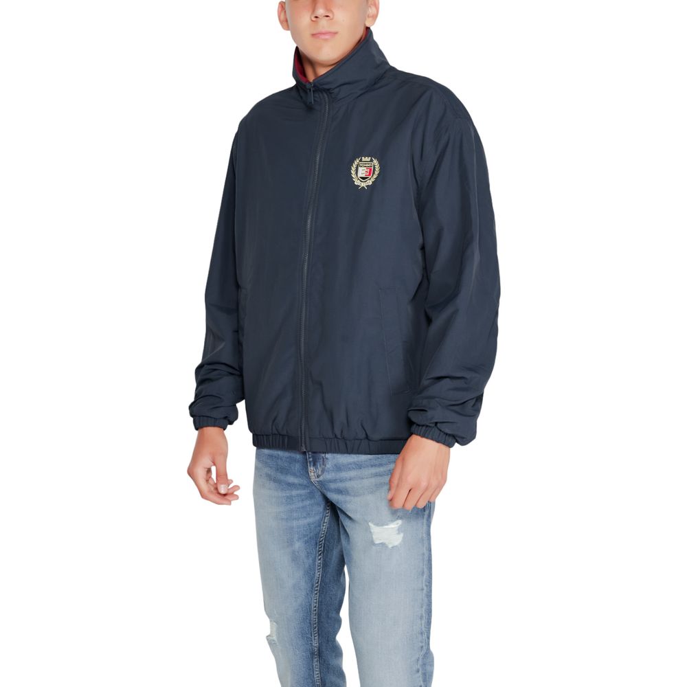 Blue Recycled Polyester Jackets & Coat - ventzia