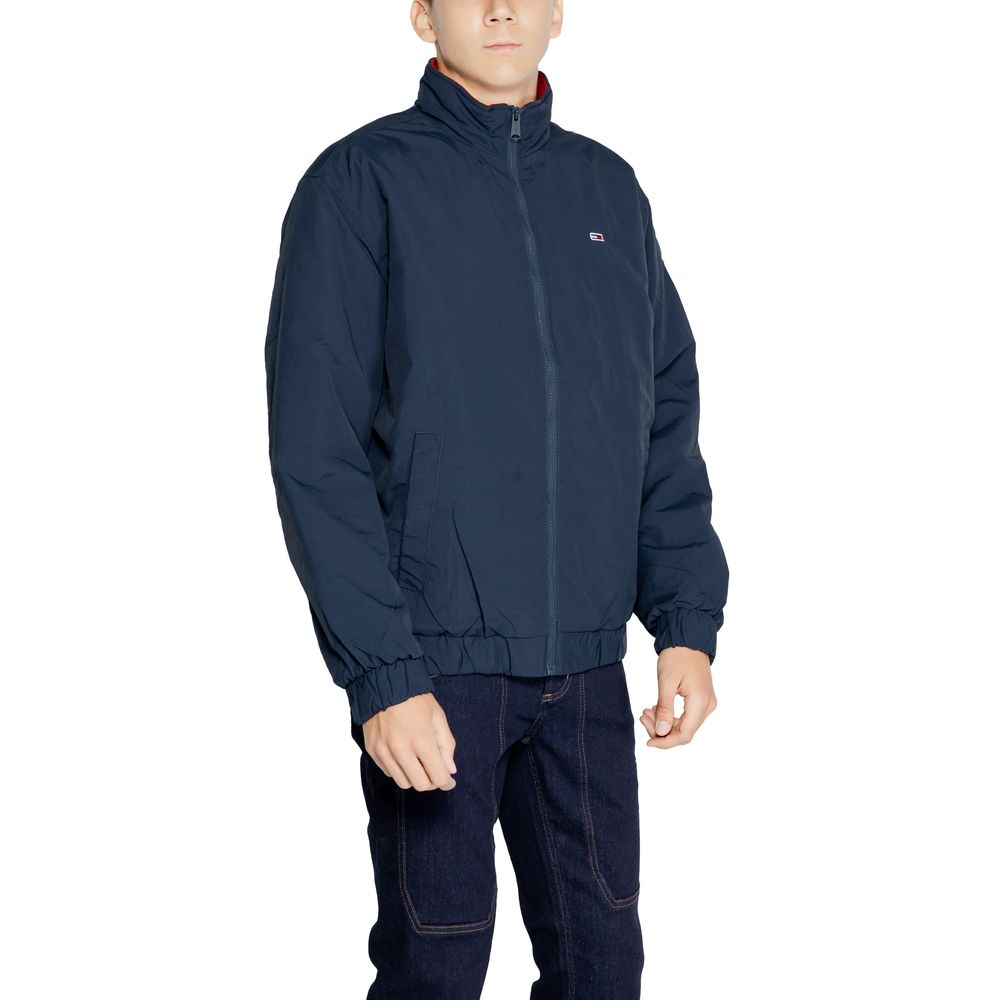 Blue Polyamide Jackets & Coat - ventzia