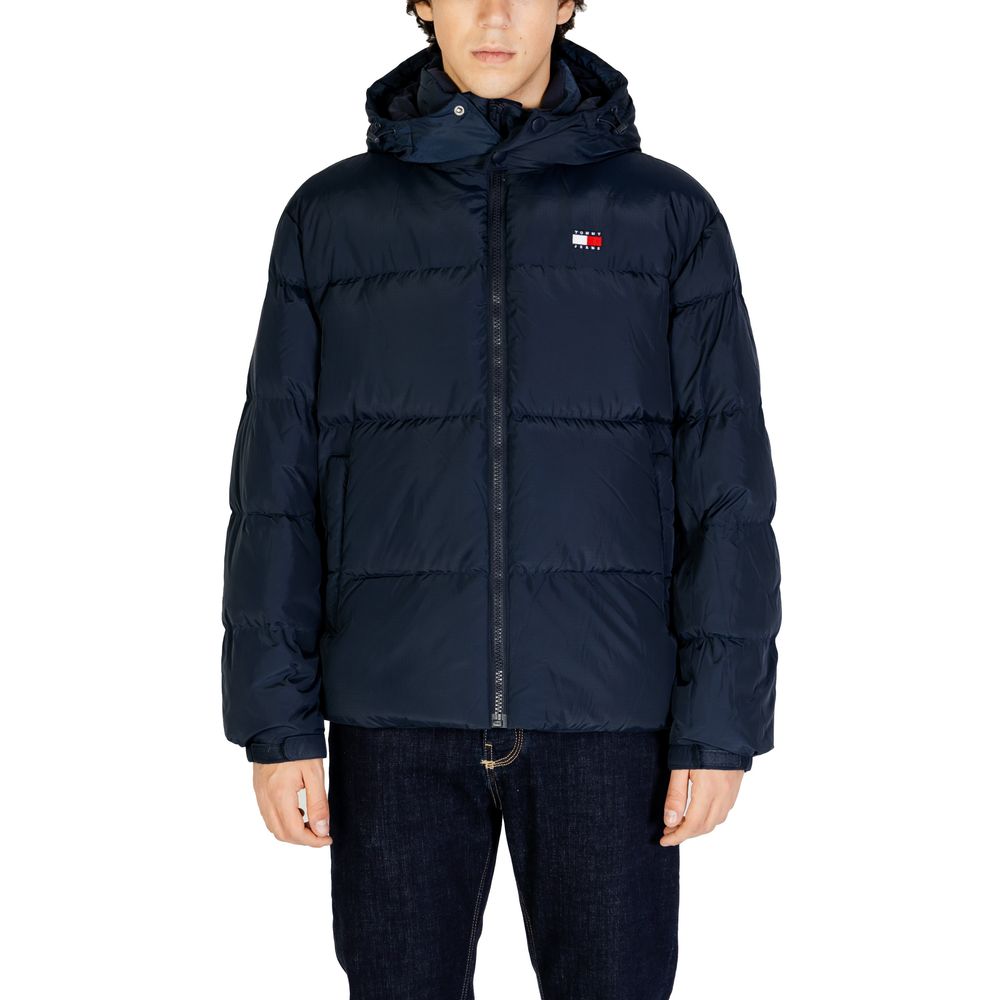 Blue Recycled Polyester Jackets & Coat - ventzia