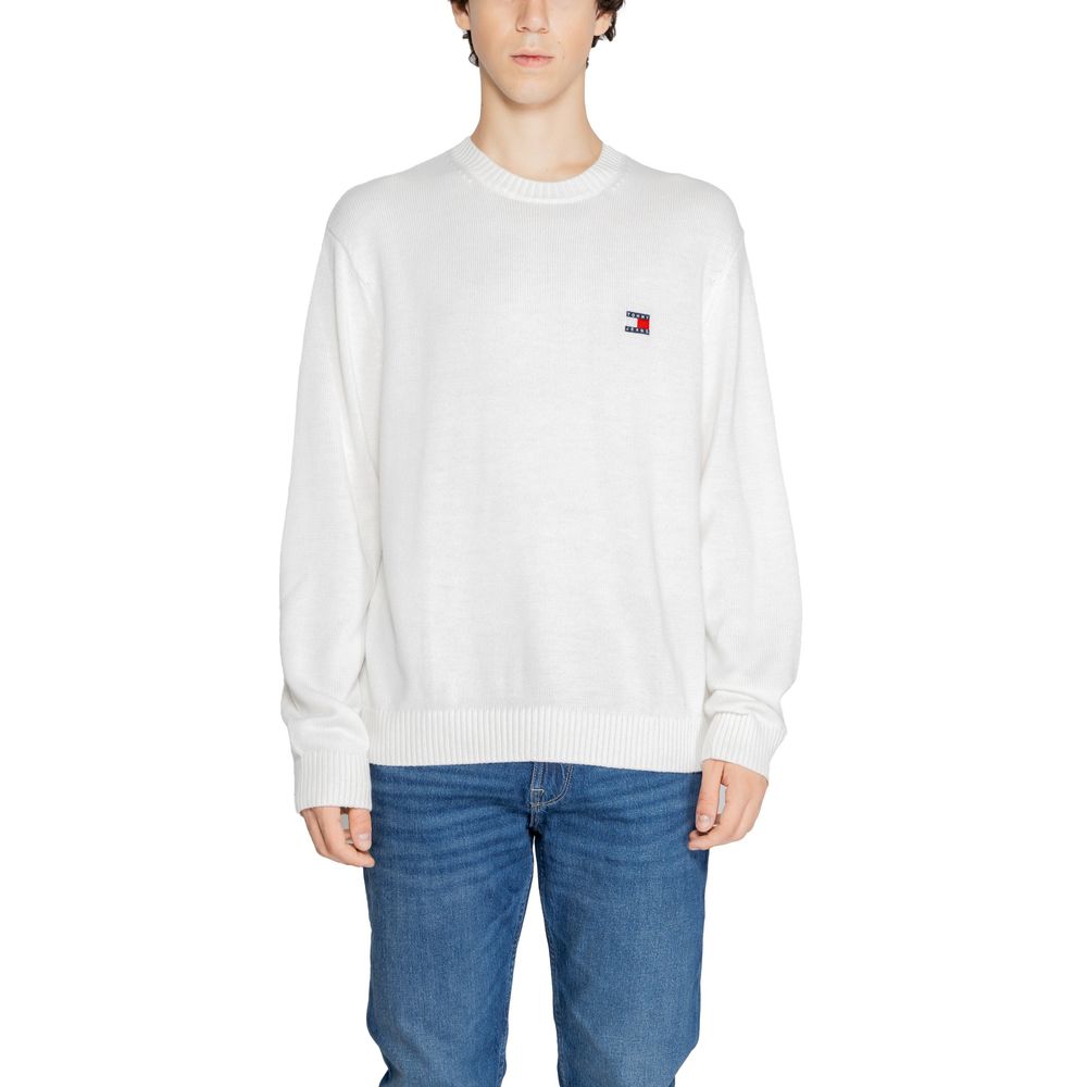 White Recycled Polyester Sweater - ventzia