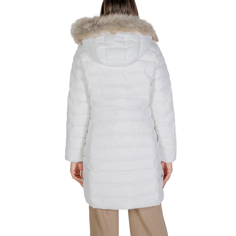 White Recycled Polyester Jackets & Coat - ventzia