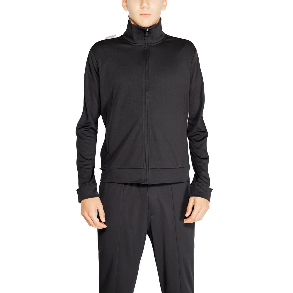 Black Recycled Polyester Sweatshirt - ventzia
