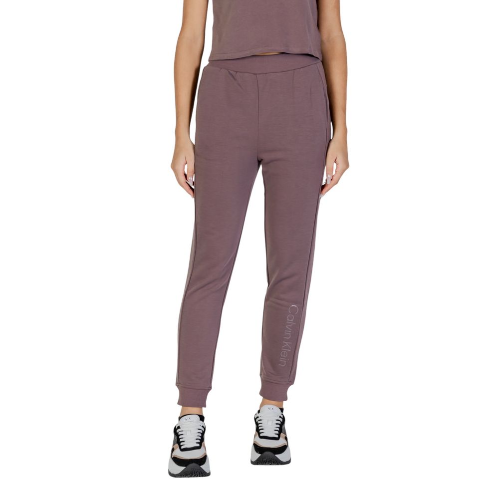 Purple Recycled Polyester Joggers Workout Pant - ventzia