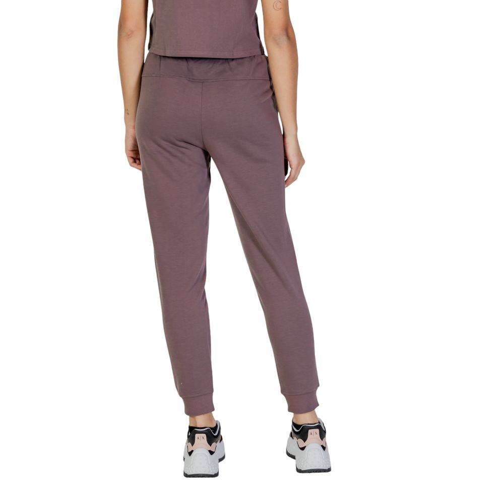 Purple Recycled Polyester Joggers Workout Pant - ventzia