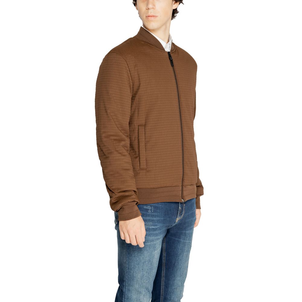 Brown Polyester Jackets & Coat - ventzia