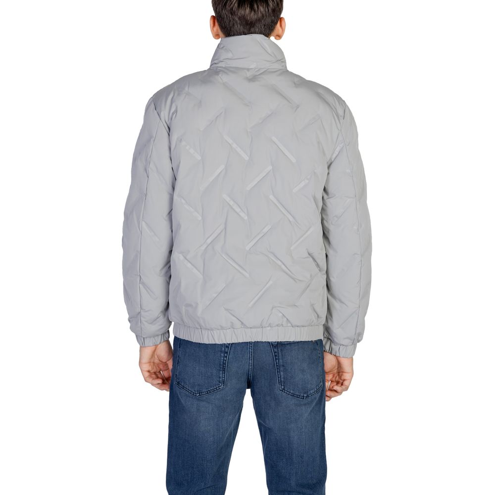 Gray Polyester Jackets & Coat - ventzia
