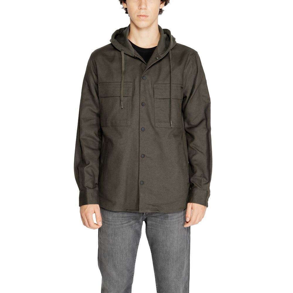 Green Cotton Shirt - ventzia
