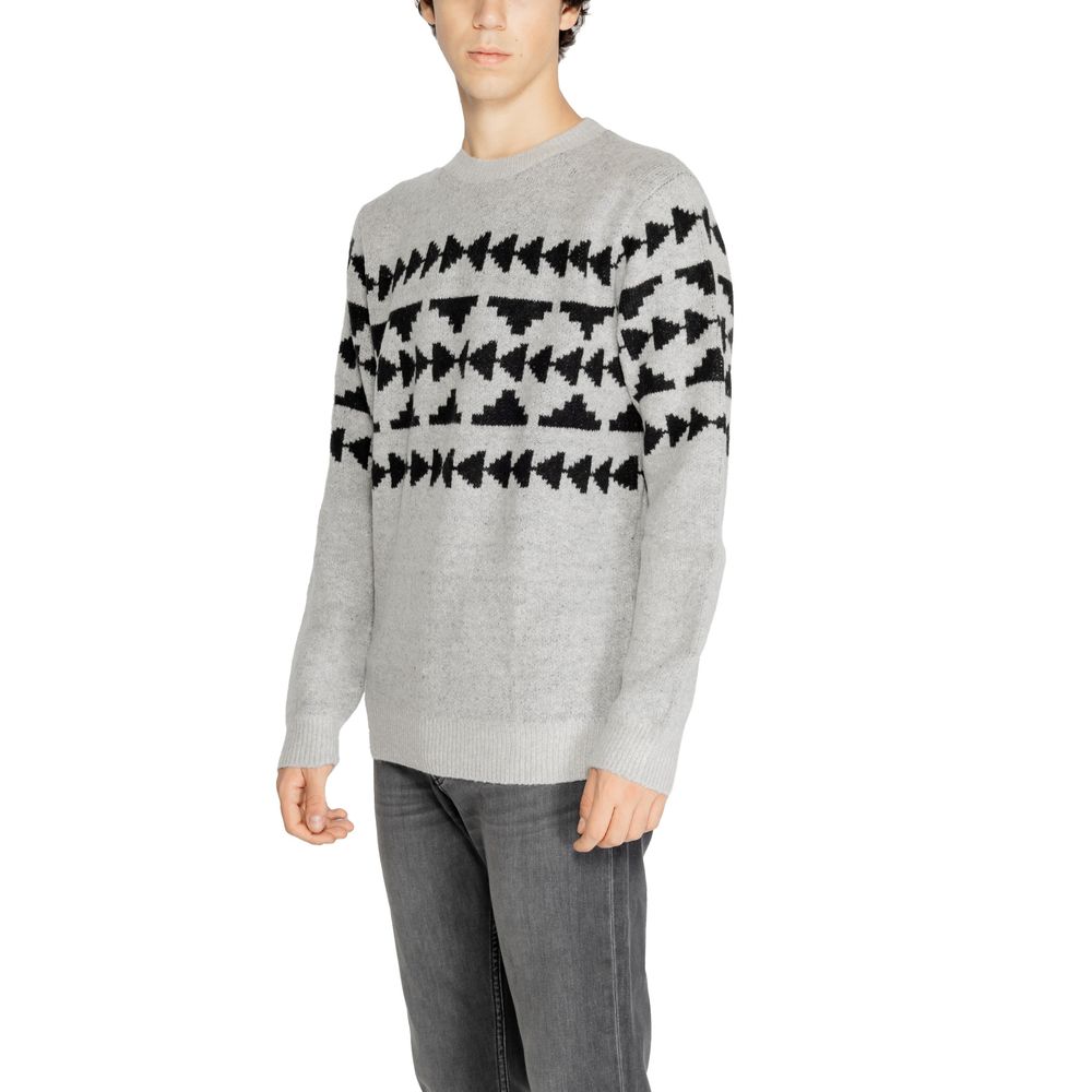 Gray Marabou Sweater - ventzia