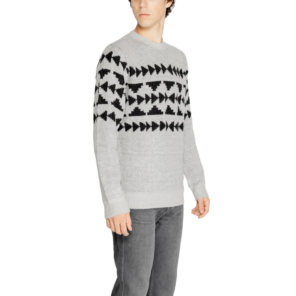 Gray Marabou Sweater - ventzia