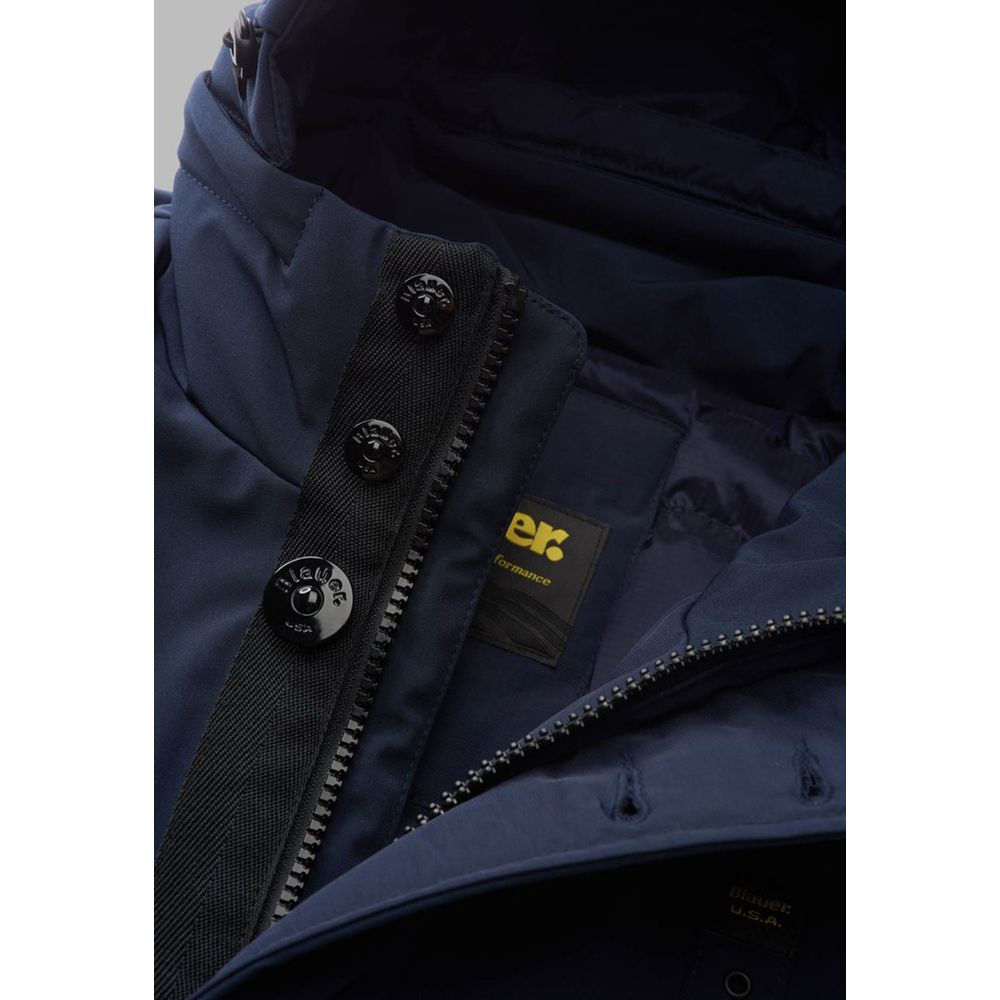 Blue Polyethylene Parka - ventzia