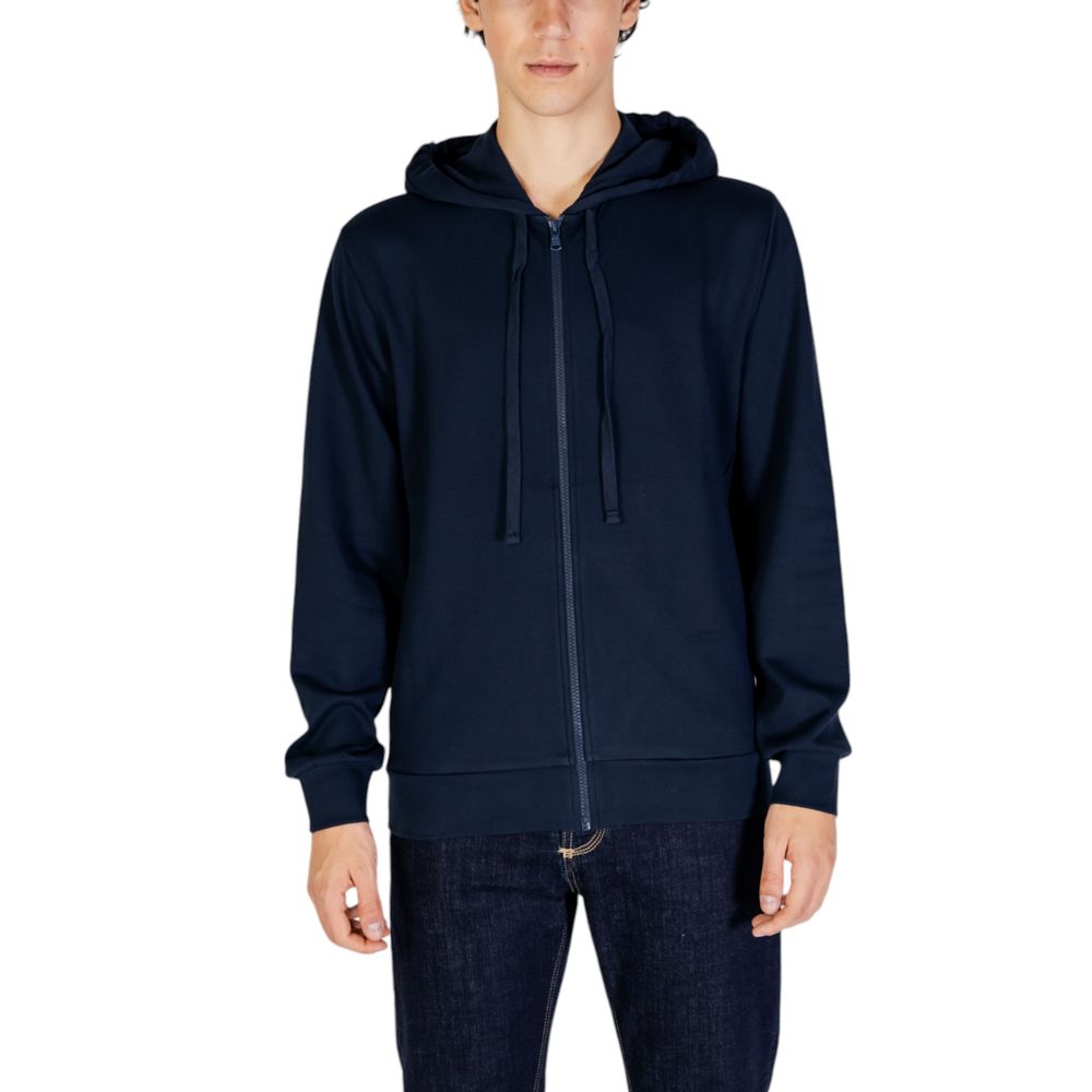Blue Polyester Hoody - ventzia