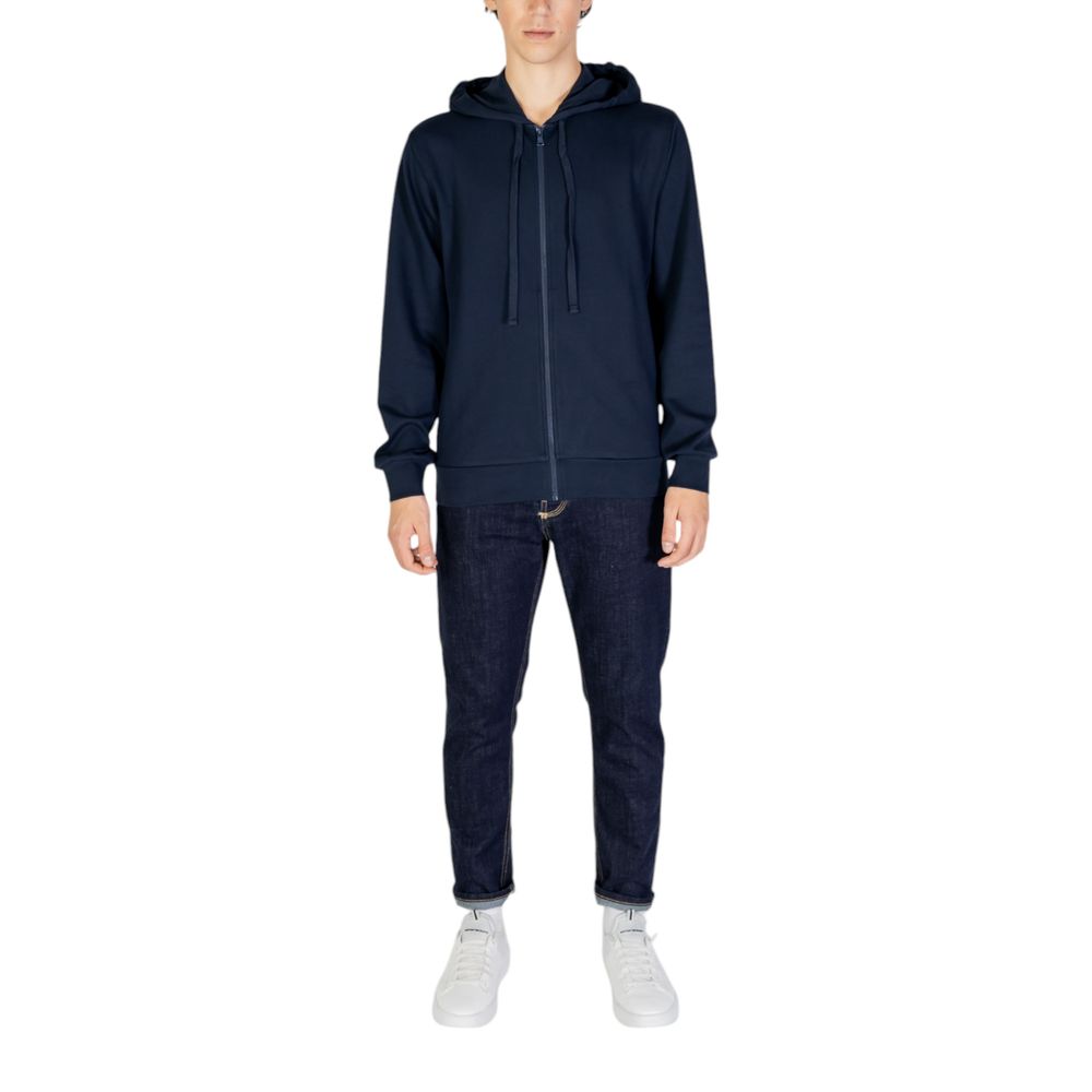 Blue Polyester Hoody - ventzia