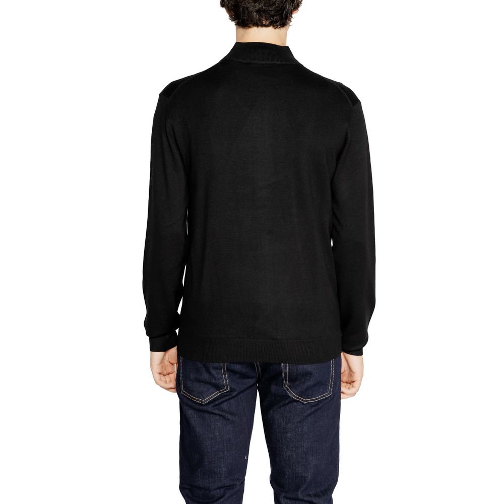 Black Viscose Cardigan - ventzia