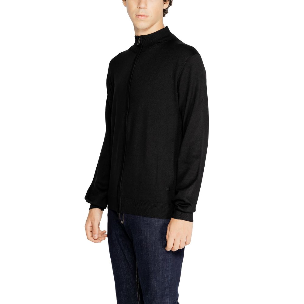Black Viscose Cardigan - ventzia