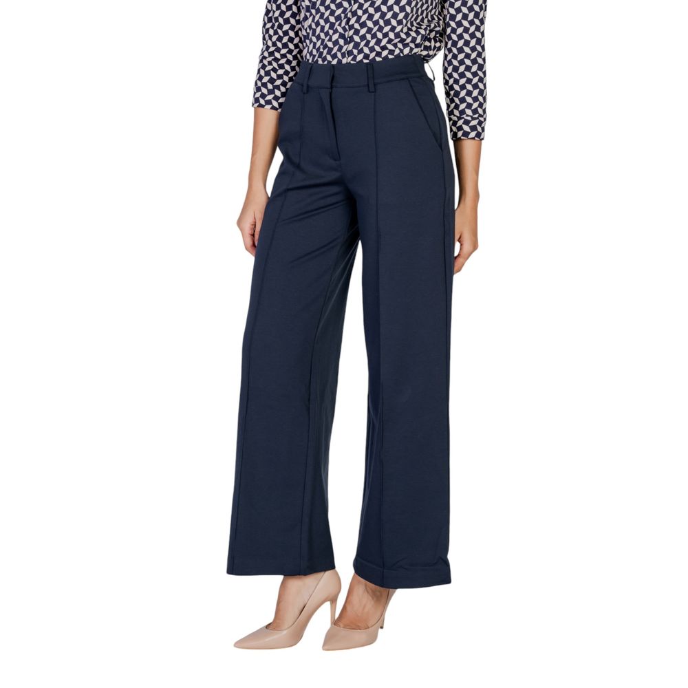 Blue Polyester Pant - ventzia