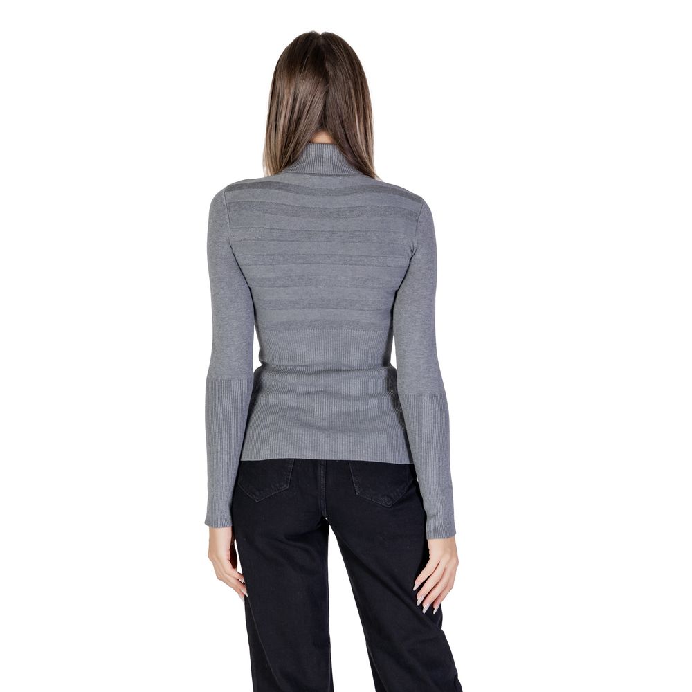 Gray Viscose Turtleneck