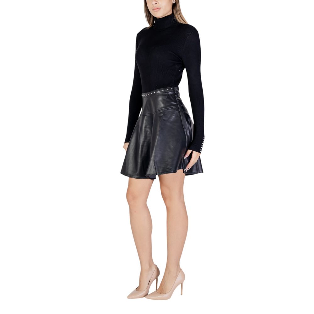 Black Viscose Midi - ventzia