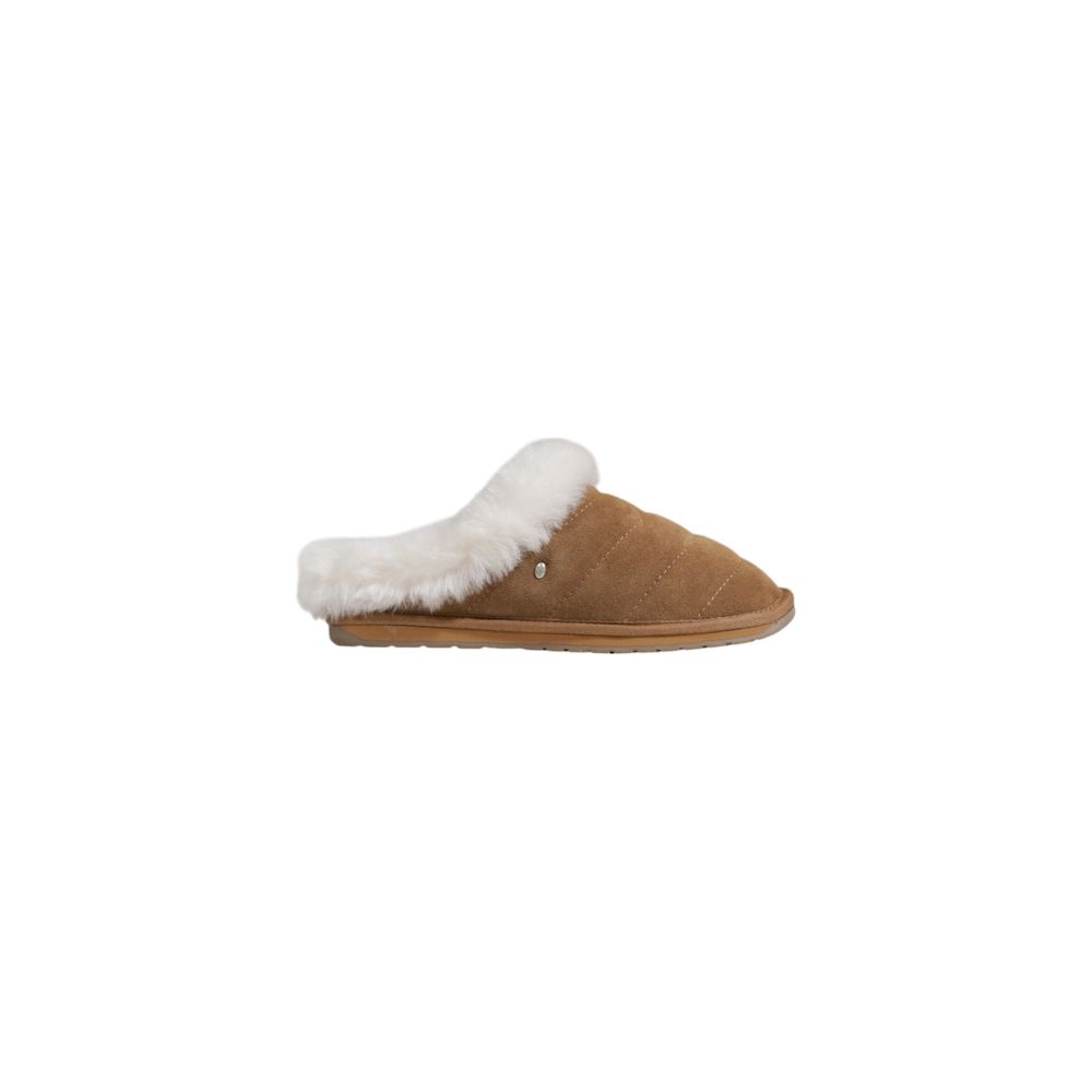 Brown Suede Leather Slipper - ventzia