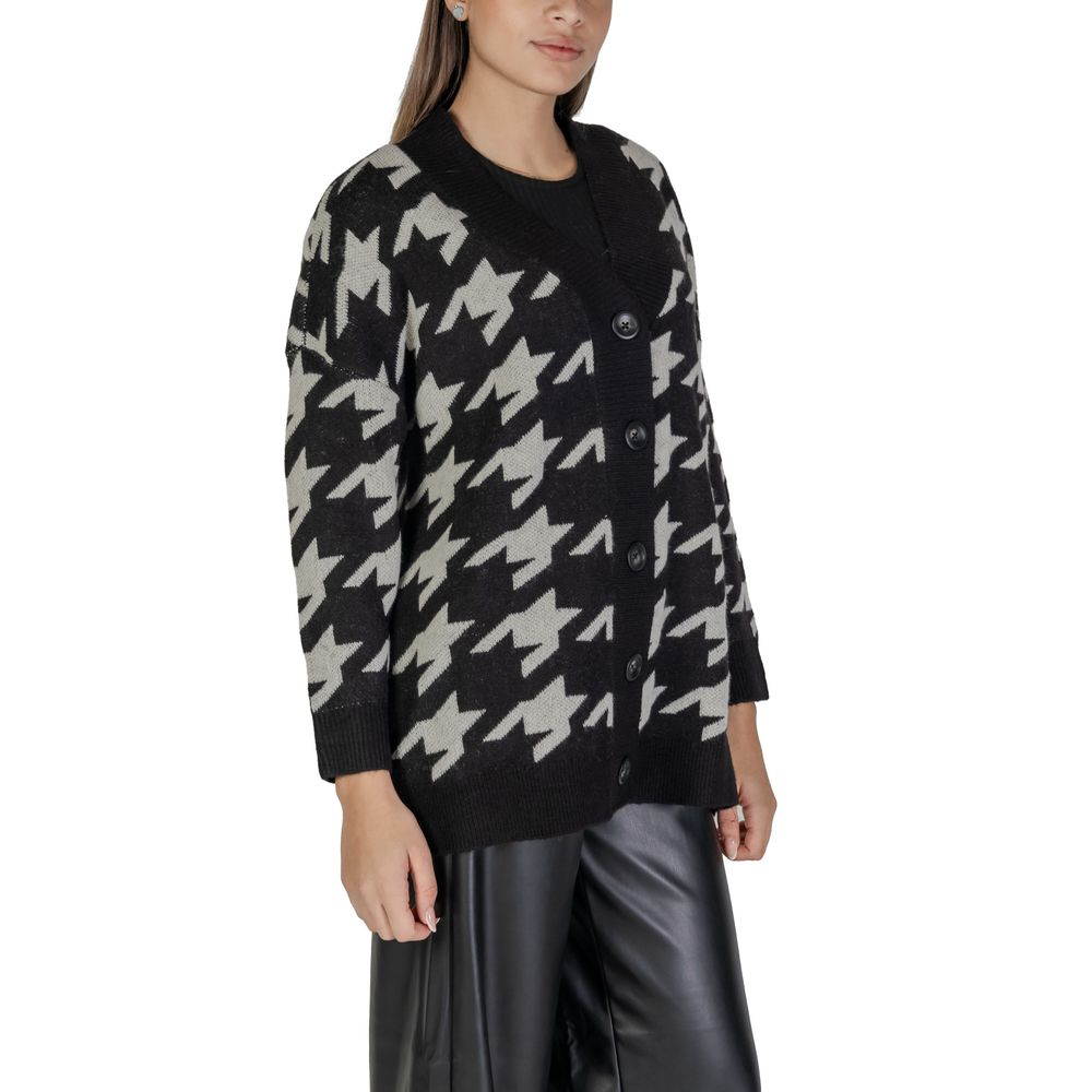 Black And White Marabou Cardigan - ventzia